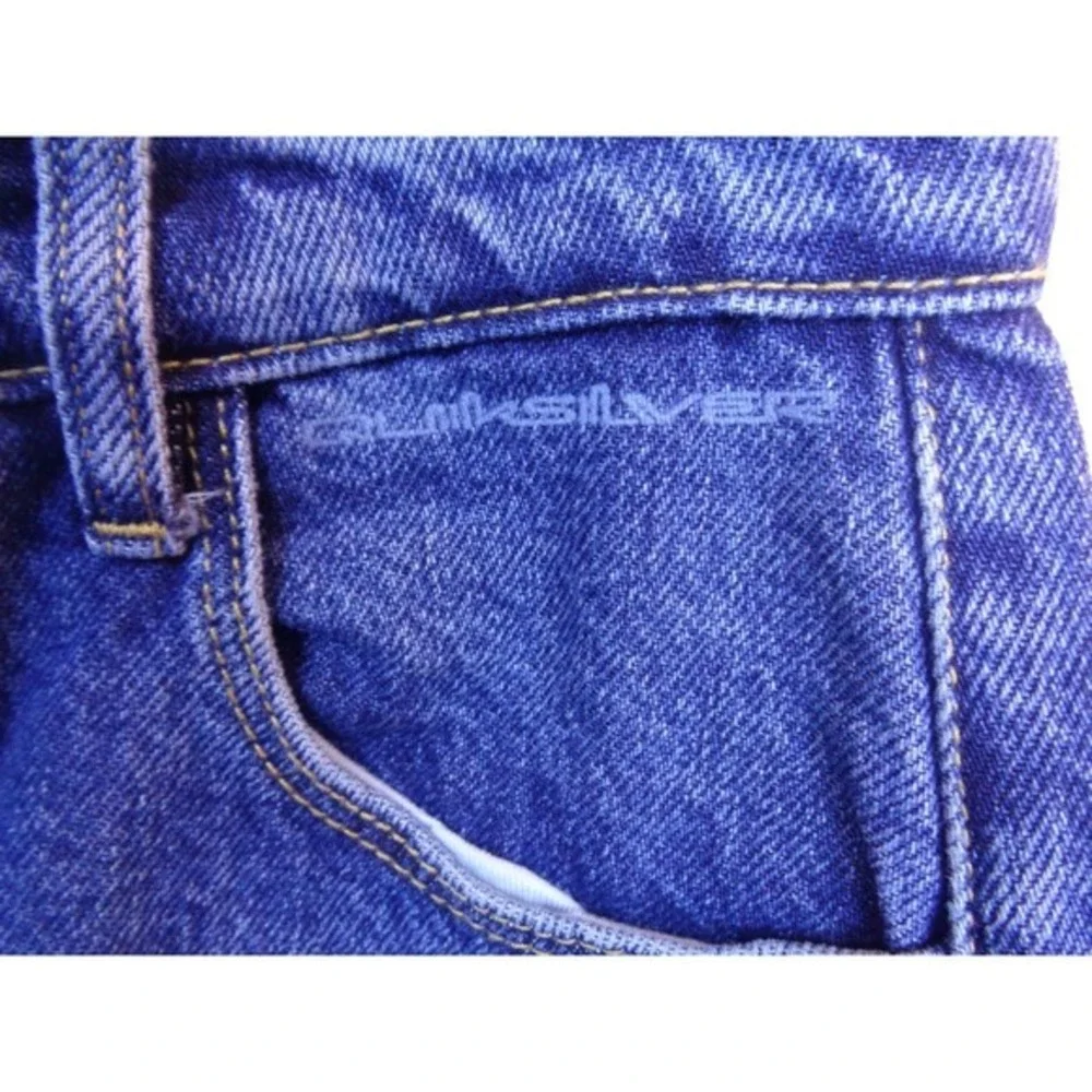 QuickSilver Hopeful Land High Waisted‎ Wide Leg Cropped Jeans Button Fly Size 28